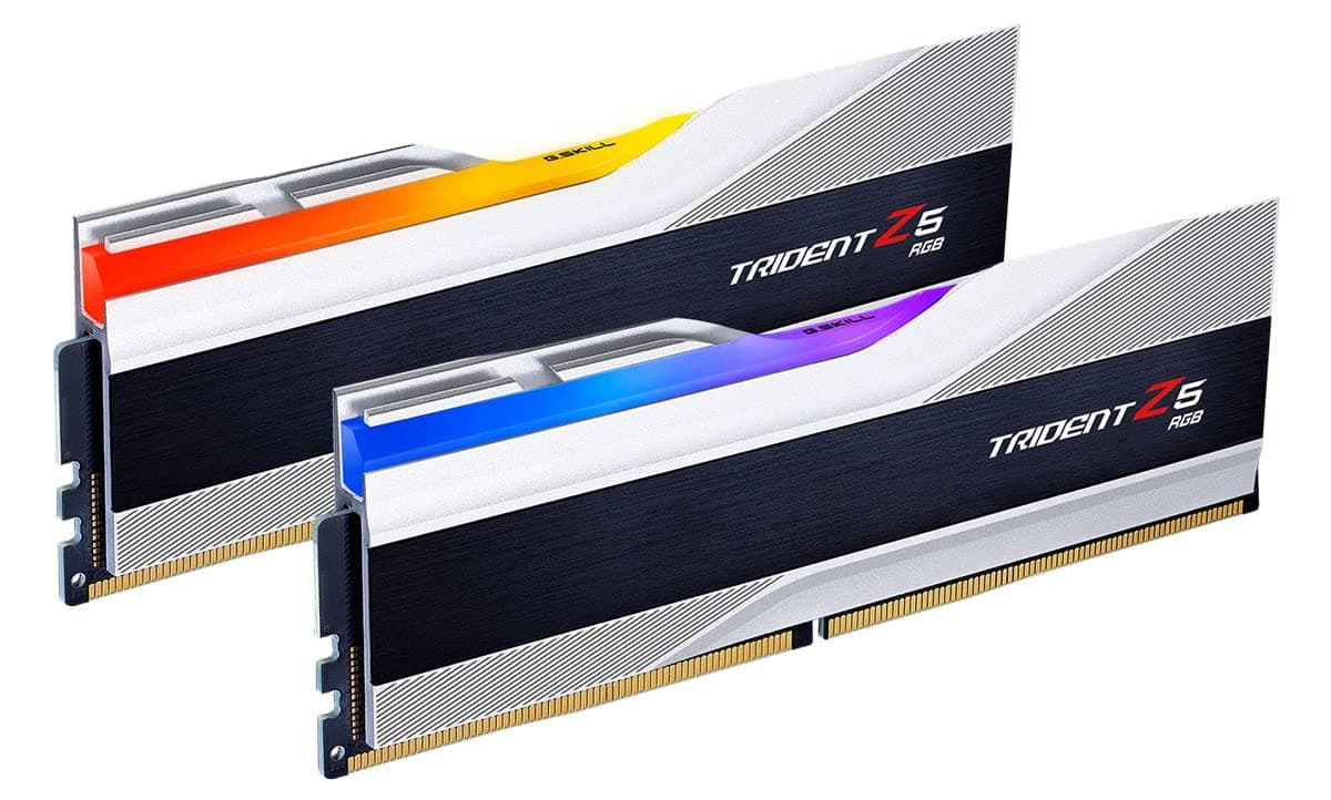 32GB G.Skill DDR5 Trident Z5 RGB 6800MHz CL34 1.40V Dual Channel Kit 2X 16GB Silber Bild 3