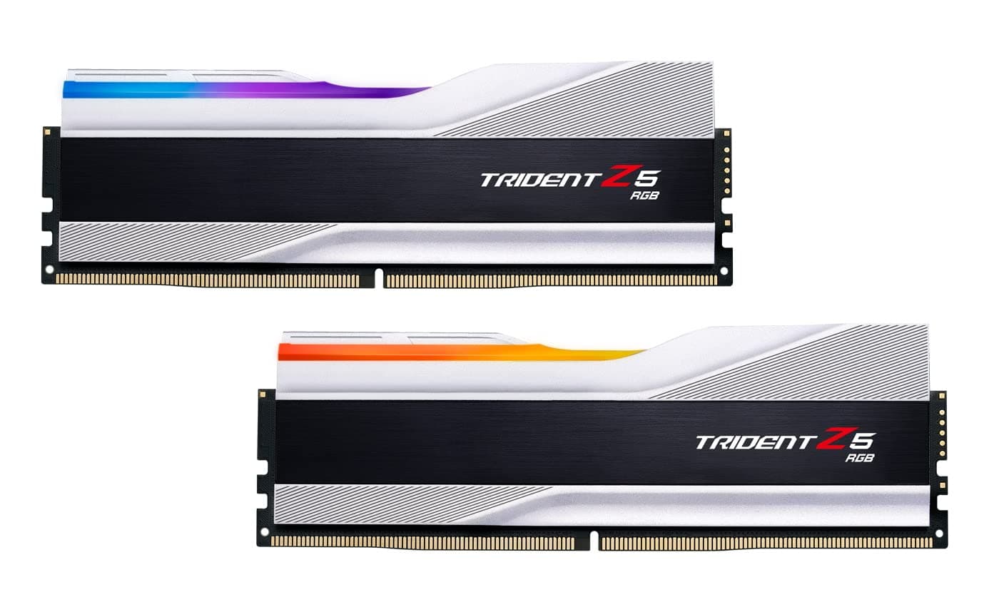 32GB G.Skill DDR5 Trident Z5 RGB 6800MHz CL34 1.40V Dual Channel Kit 2X 16GB Silber