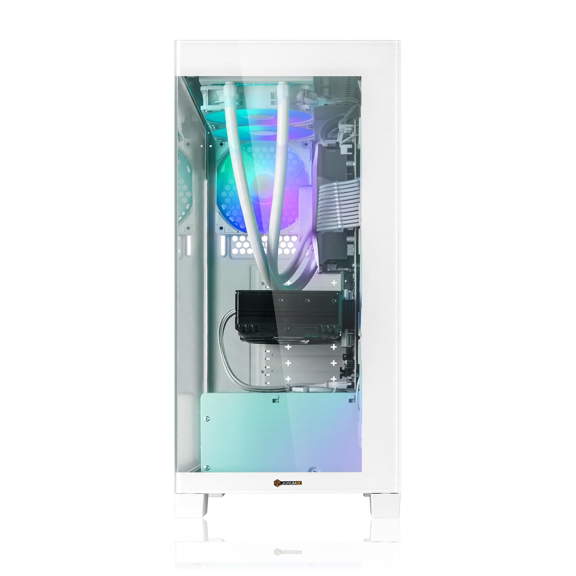 Aurum White Gaming PC Intel Core Ultra 7 265KF • GeForce RTX5080 16GB • 32GB DDR5 • 1000GB M.2 SSD • Windows 11 • Wasserkühlung • WLAN • Gamer PC Computer Gaming Rechner Ultra 7 265KF+RTX5080 16G+32GB DDR5 RAM+1TB SSD Bild 2