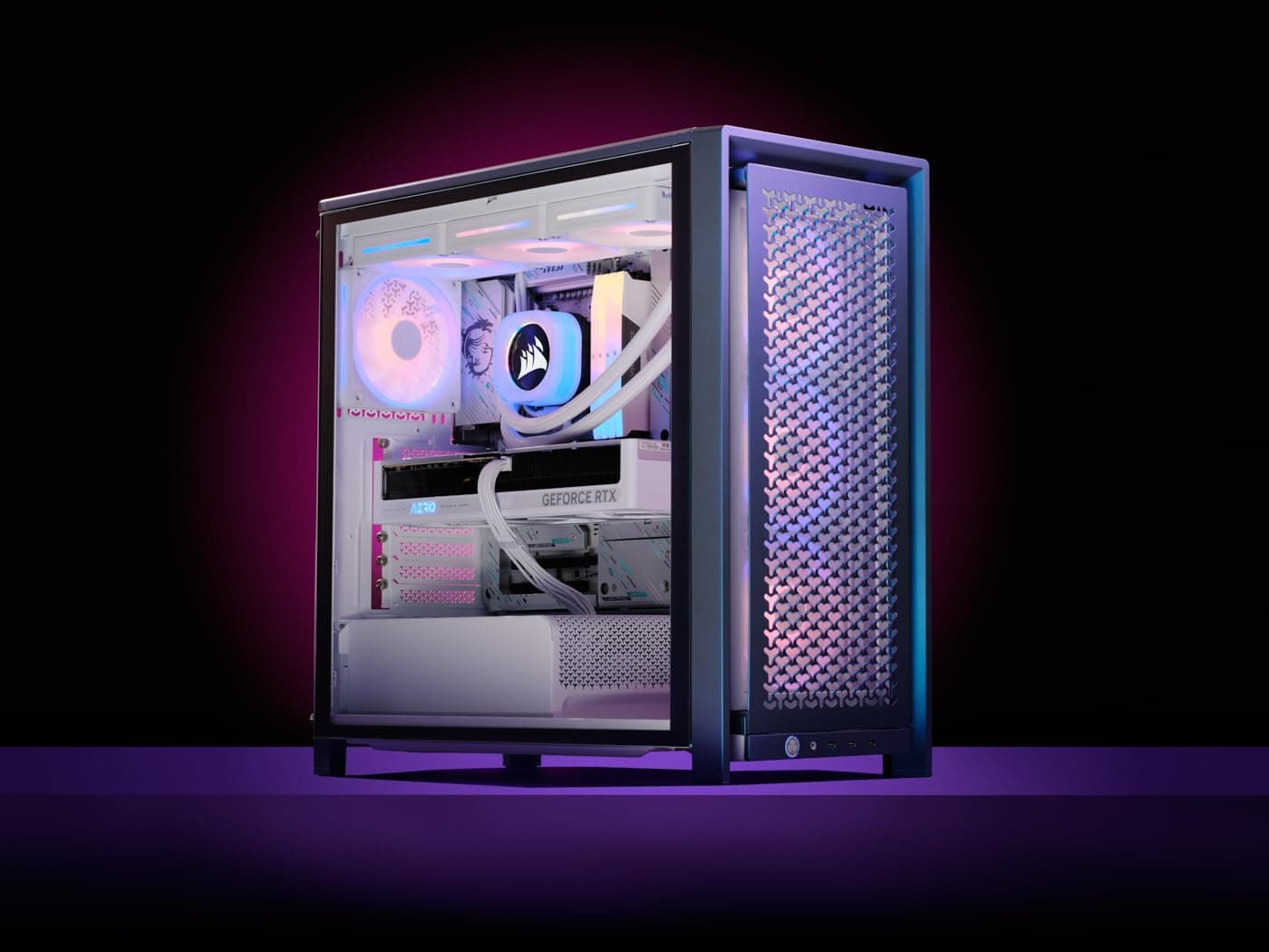 Corsair Frame 4000D Vault Series Modular ATX Mid Tower PC-Gehäuse - Hoher Luftdurchsatz, InfiniRail Lüftermontage-System, Modulare Anpassung, Geräumiger Innenraum, GPU Bild 3