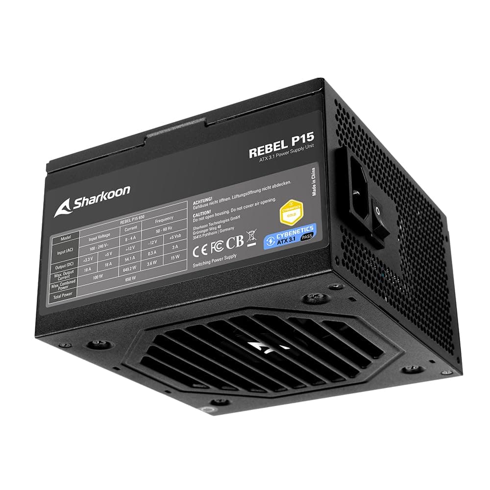 Sharkoon Rebel P15, 650W, ATX3.1, Cybenetics Gold Bild 3