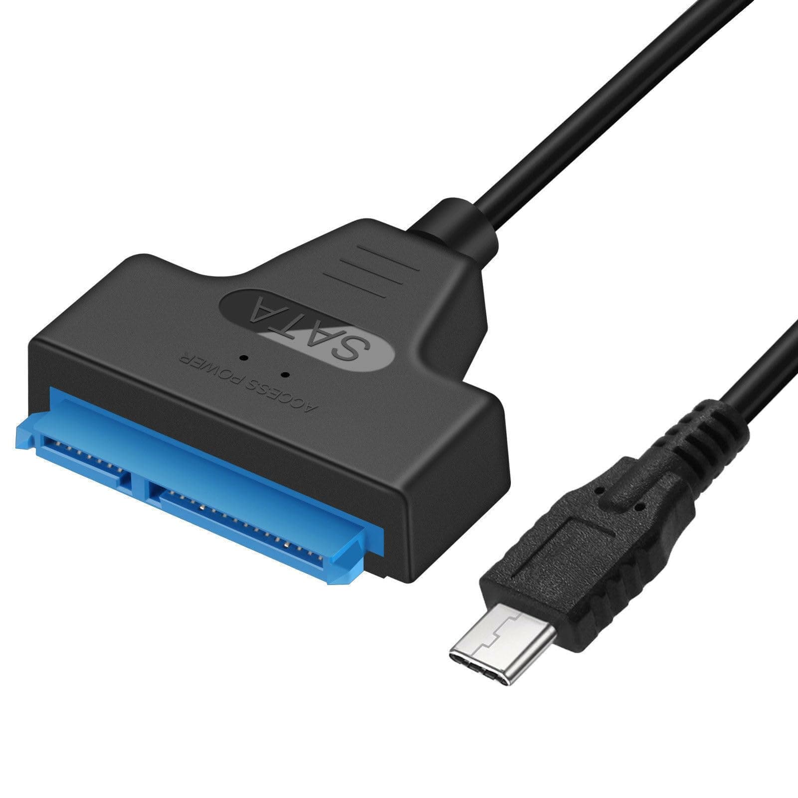 NTQinParts USB 3.1 Typ C auf SATA III HDD SSD 2,5 Zoll Festplattenadapterkabel 22-Pin UASP für Samsung 870 EVO SATA III SSD 2,5 Zoll internes Solid State Drive 250GB 500GB 1TB 2TB 4TB