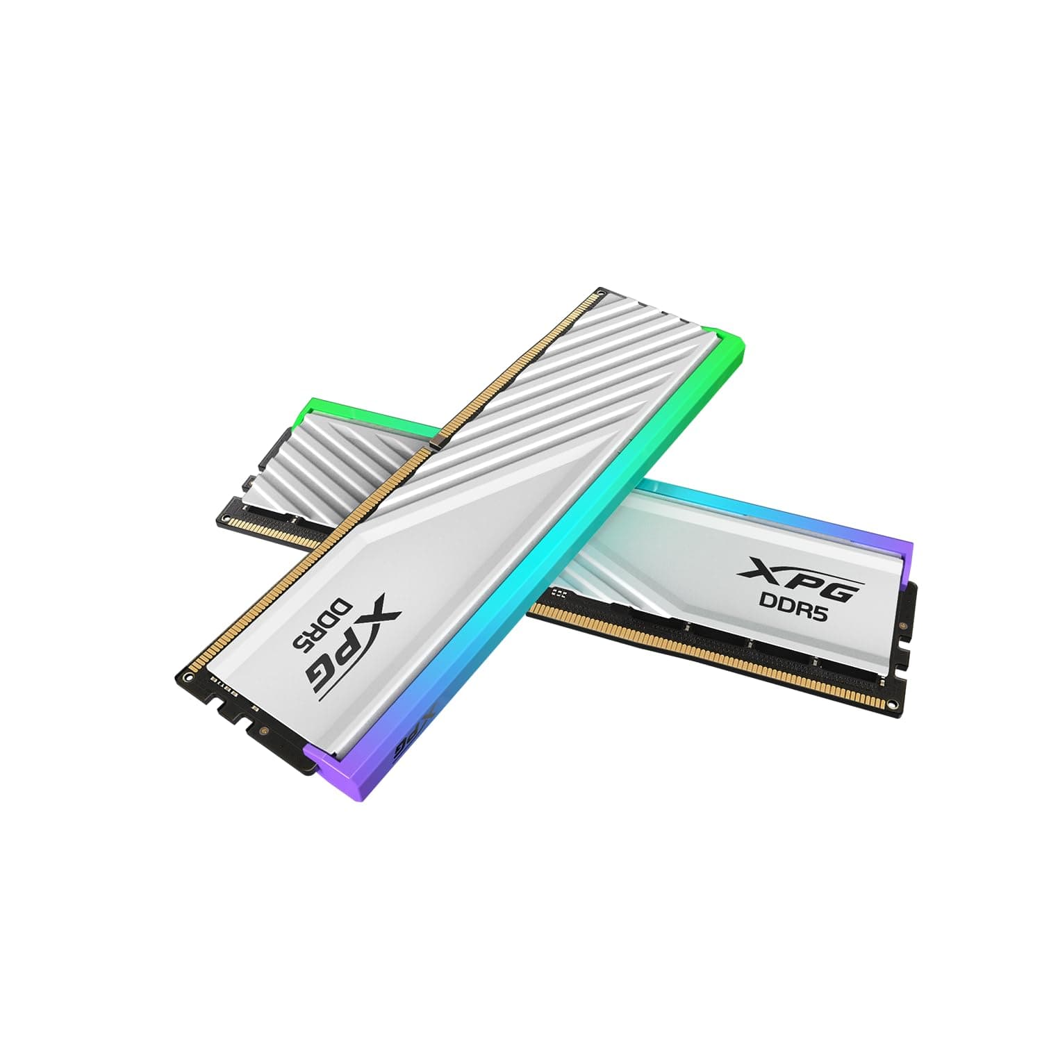 Kit+Barrettes+m%C3%A9moire+32Go+%282x16Go%29+DIMM+DDR5+Adata+XPG+Lancer+Blade+RGB+PC5-48000+%286000+MHz%29+%28Blanc%29 Bild 2