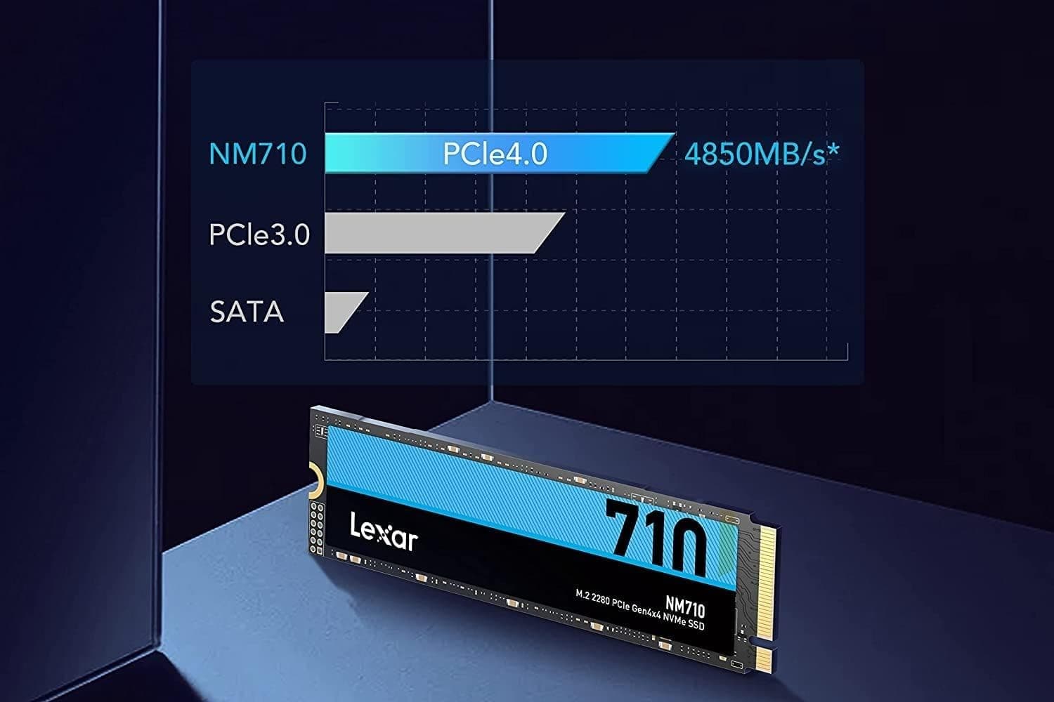 Lexar SSD M.2 1TB NM710 PCIe Gen4x4 NVMe Bild 7
