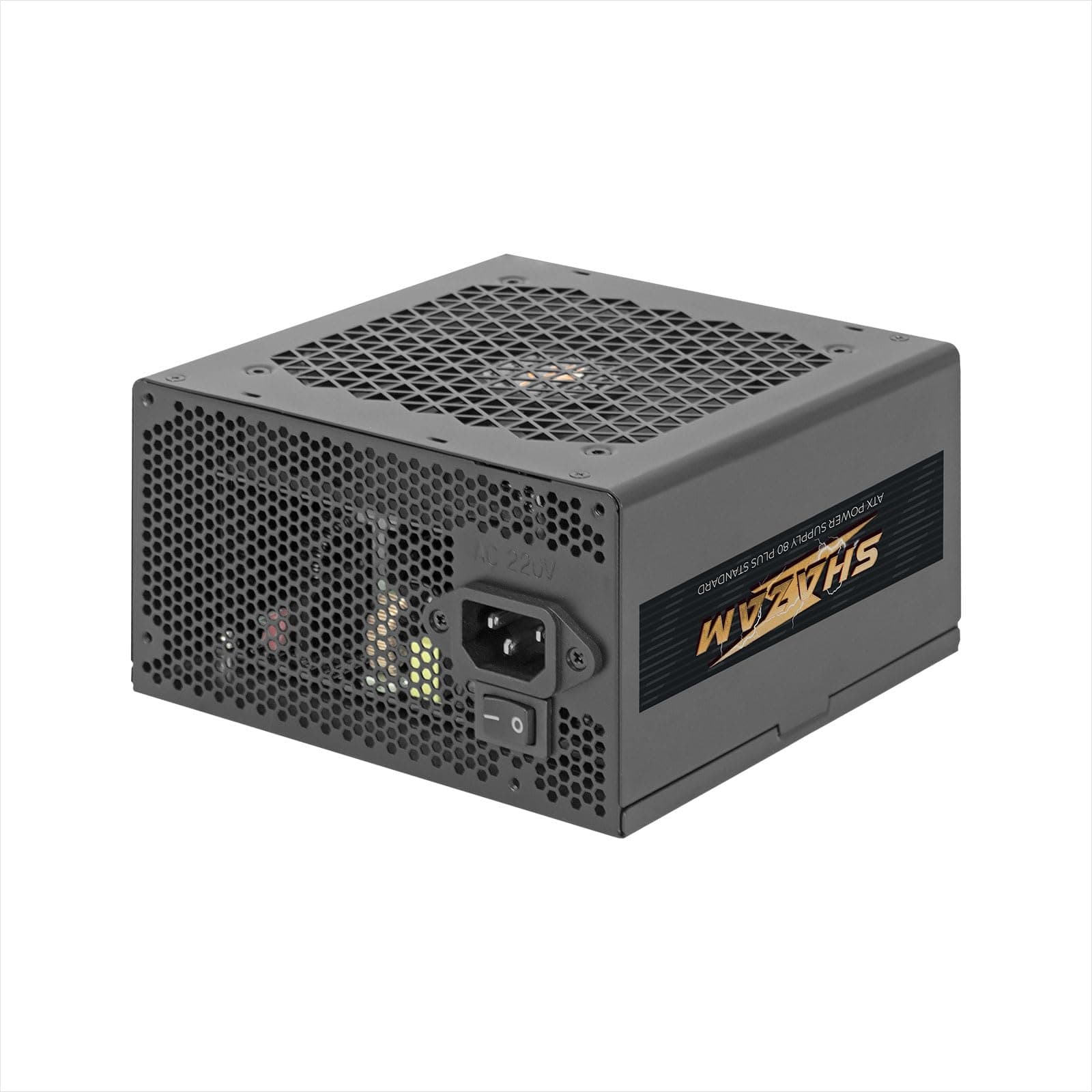 Noua Shazam 500 W ATX-Netzteil für PC 500 Watt 80+ White, DC zu DC, leiser Lüfter 120 mm, aktiver PFC