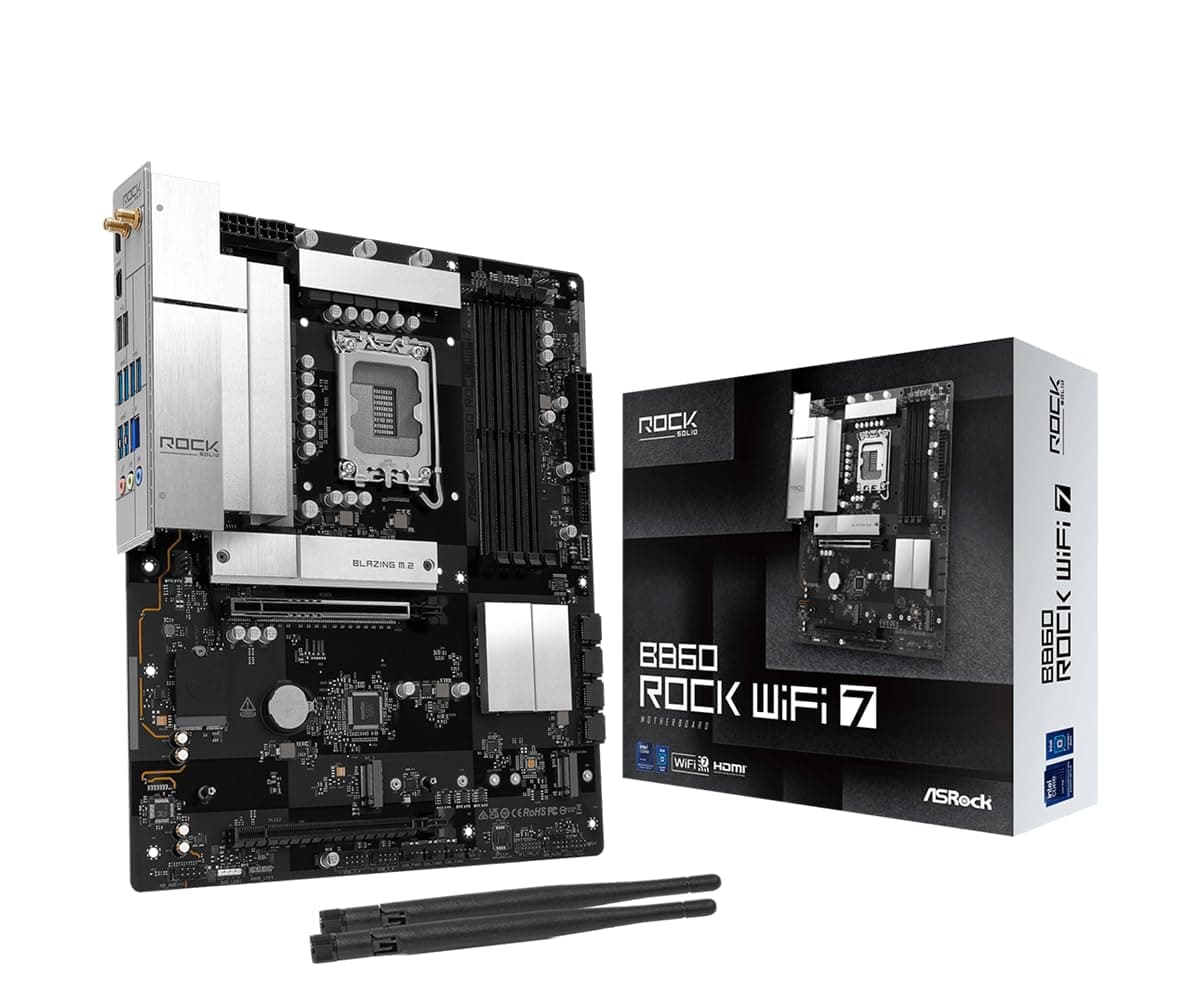MB ASRock Intel 1851 B860 Rock WiFi 7 Bild 2