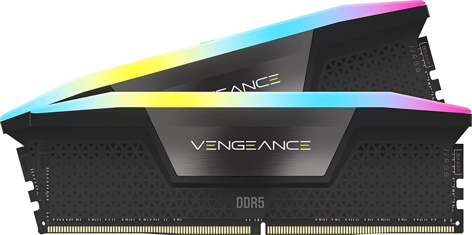 Corsair Vengeance RGB DDR5 RAM 32GB (2x16GB) 7200MHz CL34 Intel XMP 3.0 Desktop-Arbeitsspeicher – Schwarz (CMH32GX5M2X7200C34) Bild 2