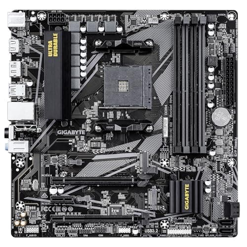 GIGABYTE B550M DS3H AC R2 Mainboard – AMD Ryzen 5000 Prozessoren, 5+3 Phasen VRM, bis zu 4733 MHz DDR4 (O.C.), 1x PCIe 4.0 + 1x PCIe 3.0 M.2, Wi-Fi 5, 1 GbE LAN, USB 3.2 Gen 1 Bild 4