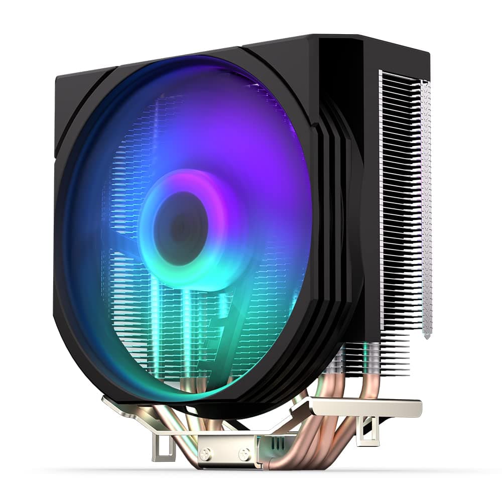 ENDORFY Spartan 5 MAX ARGB CPU Kühler 120 mm PWM, Prozessorkühler, leiser Tower Kühler, 4 Heatpipes, ARGB LED, AM5 AM4 LGA1700 Intel AMD, 180W TDP, Wärmeleitpaste enthalten Bild 2