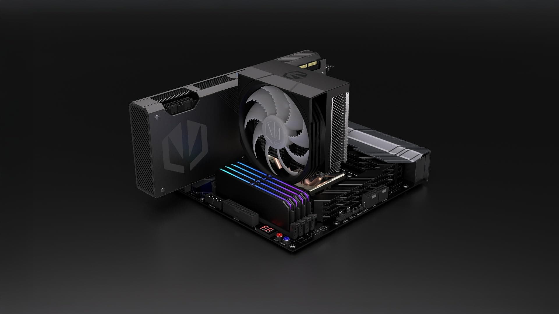 ENDORFY Spartan 5 ARGB CPU Kühler 120 mm PWM, kompakter Prozessorkühler, leiser Tower Kühler, ARGB LED Beleuchtung, AM5 AM4 LGA1700 Intel AMD, 160W TDP, Wärmeleitpaste enthalten Bild 4