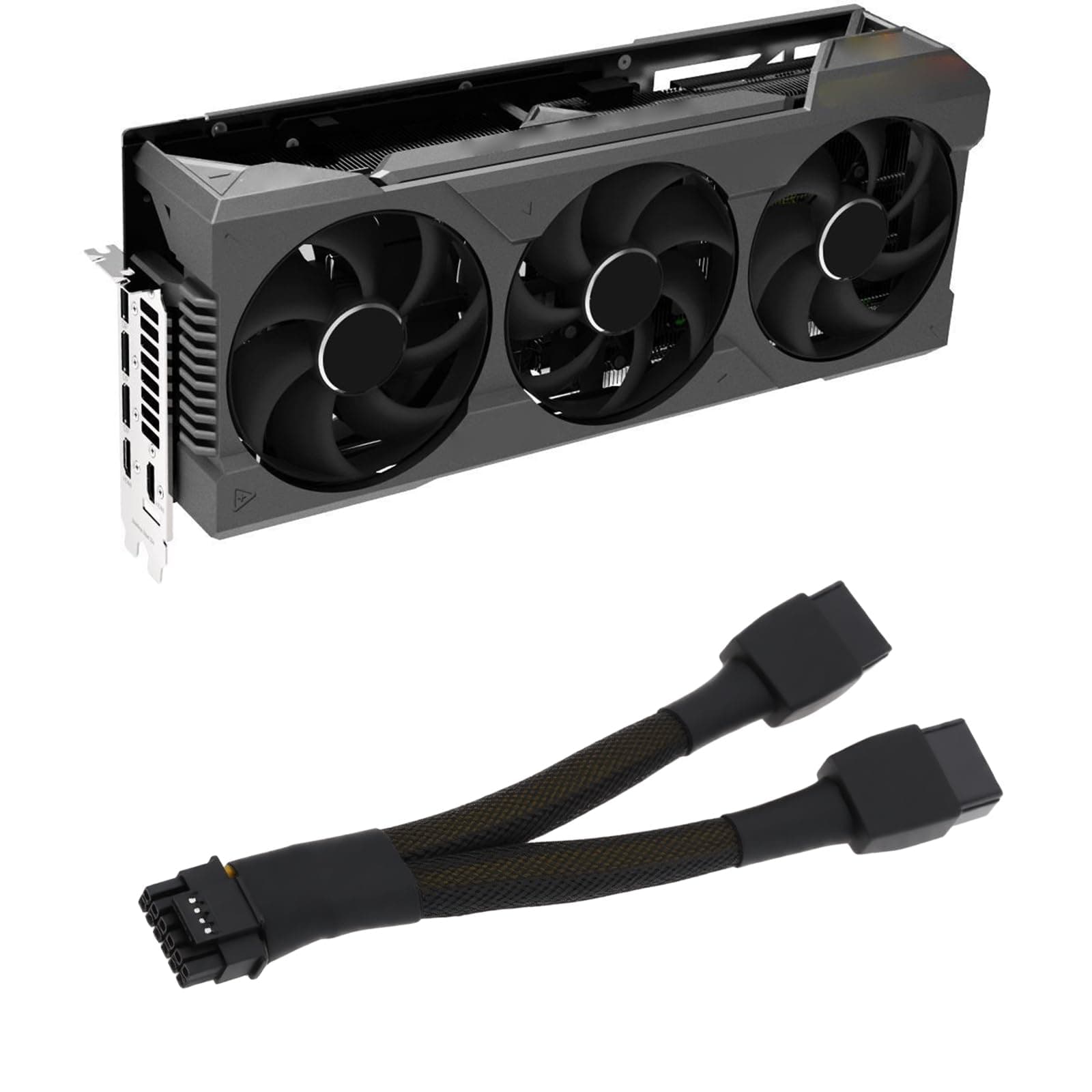Create idea 16-poliges (12+4-poliges) auf 2 X 8-poliges Stromadapterkabel 12 cm 16 AWG Kompatibel mit Nvidia RTX 4080 4090 Bild 7