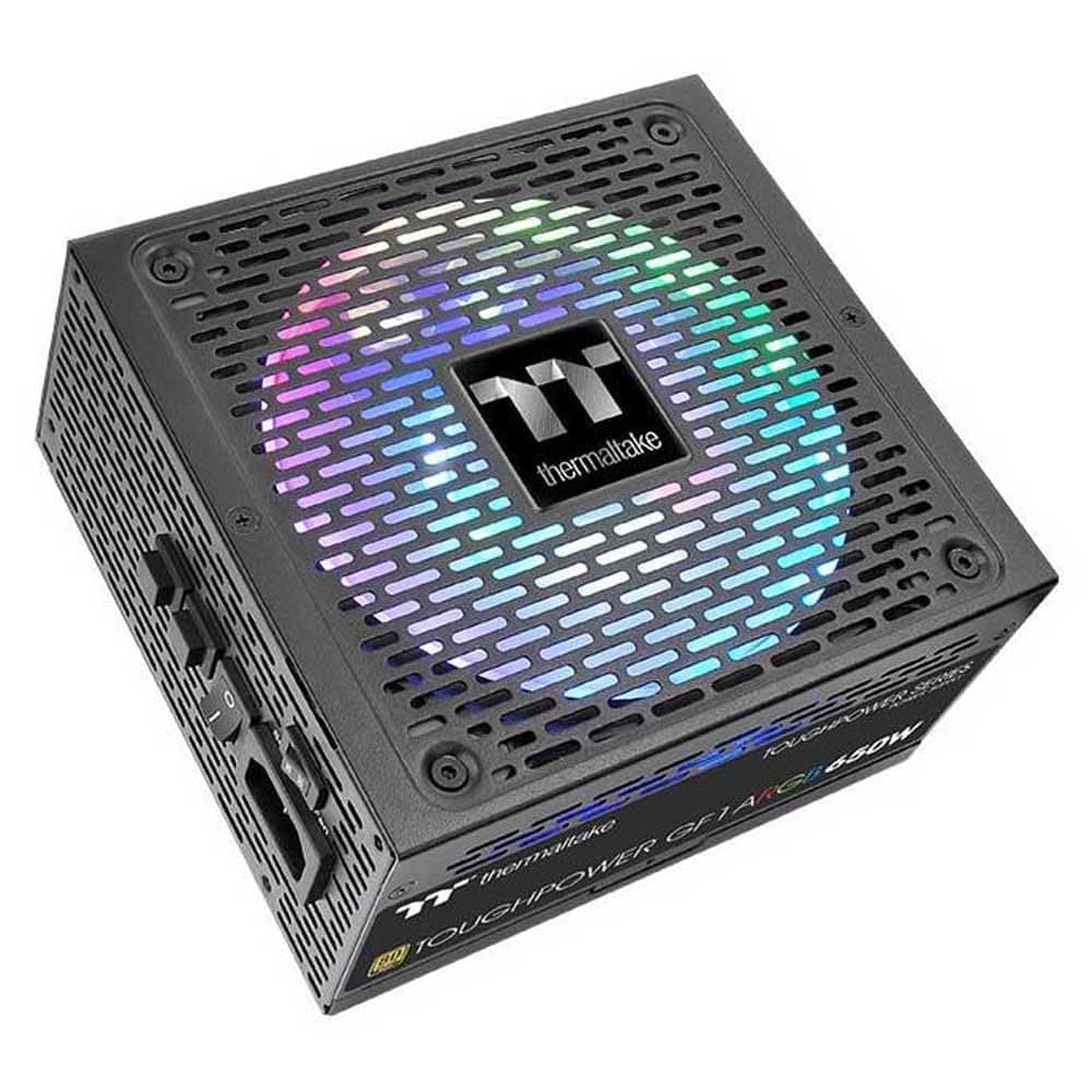 Thermaltake Toughpower GF1 ARGB 650W PC Netzteil | 80 Plus Gold | Vollmodular ATX | Riing Duo 140mm ARGB Lüfter | Smart Zero Fan (sehr leise) Bild 2