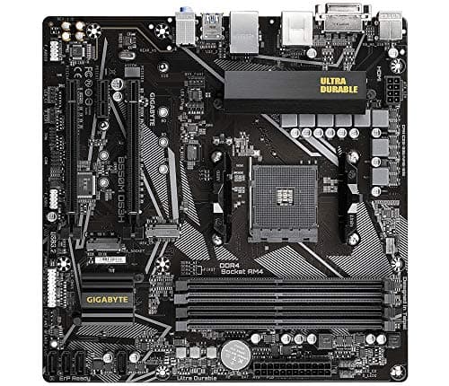 GIGABYTE B550M DS3H Mainboard – AMD Ryzen 5000 CPUs, 5+3 Phasen VRM, bis zu 4733 MHz DDR4, 1xPCIe 4.0 + 1xPCIe 3.0 M.2, 1GbE LAN, USB 3.2 Gen 1 Bild 4