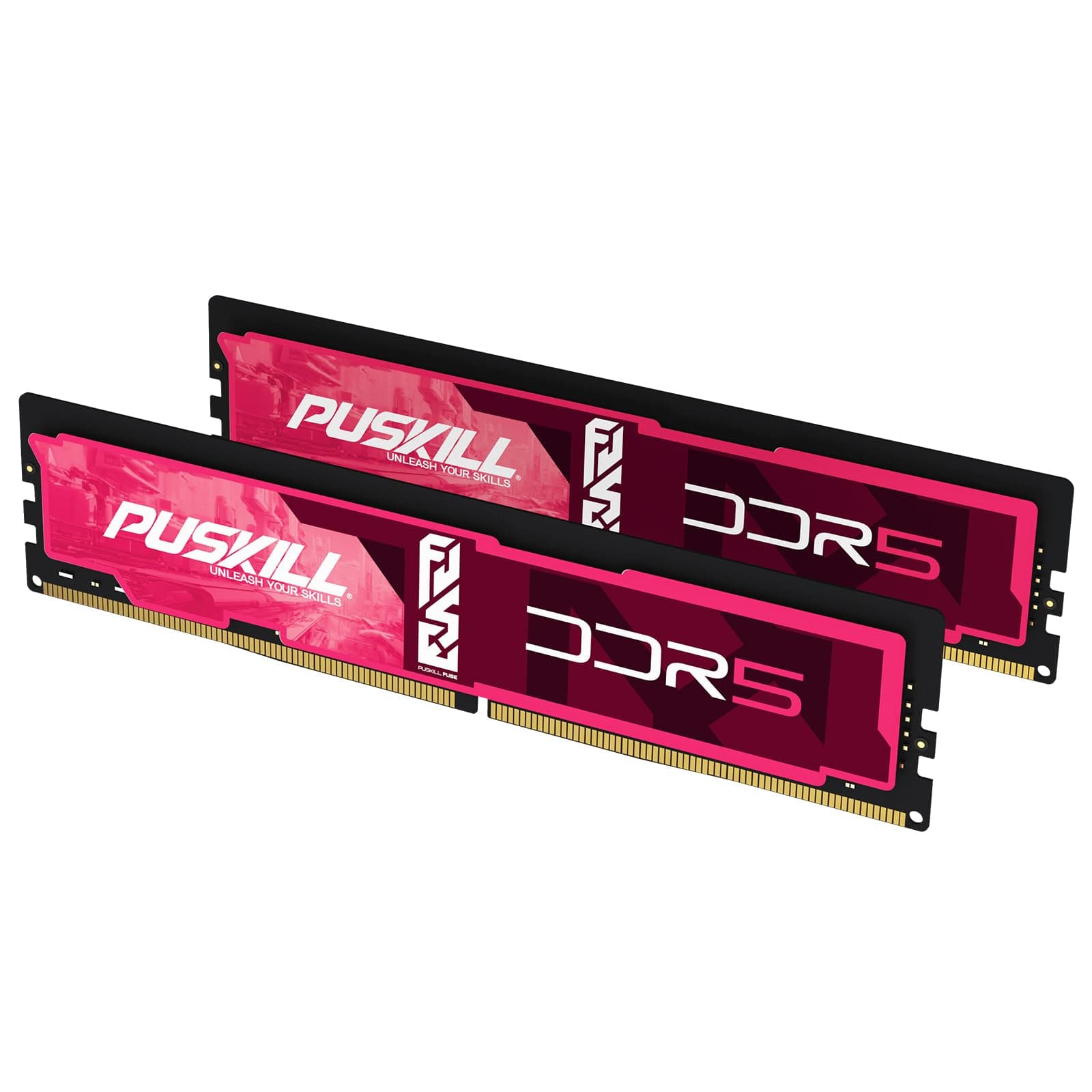 PUSKILL 32 GB DDR5 RAM (2 x 16 GB) 6000 MHz CL30 Desktop-Speicher | Gaming-PC-Upgrade mit extrem niedriger Latenz | Intel XMP 3.0 & AMD EXPO bereit für 700/600 & Ryzen 7000 (AM5)