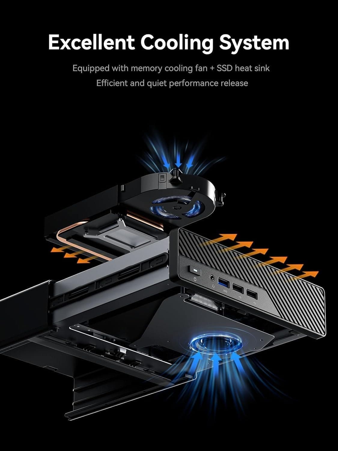 MINIS FORUM MS-01 Mini Workstation Intel Core i5-12600H (vPro Enterprise Support) Mini PC,2X 10Gbps SFP+/2X 2.5G RJ45/2x USB4/HDIM/1x PCIe4.0x16 Slot/Support 3X M.2 2280/22110/U.2 SSD,Pas de RAM/SSD MS-01-S1260 0/0 Bild 4