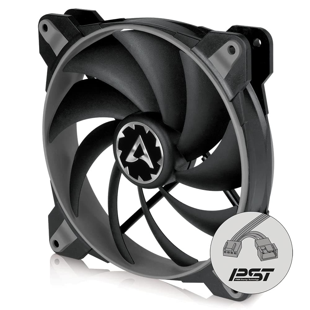 ARCTIC BioniX F140-140 mm Gaming Gehäuse-Lüfter mit PWM PST, Case Fan mit PST-Anschluss (PWM Sharing Technology), Reguliert RPM synchron, 200-1800 U/min. - Grau Bild 2
