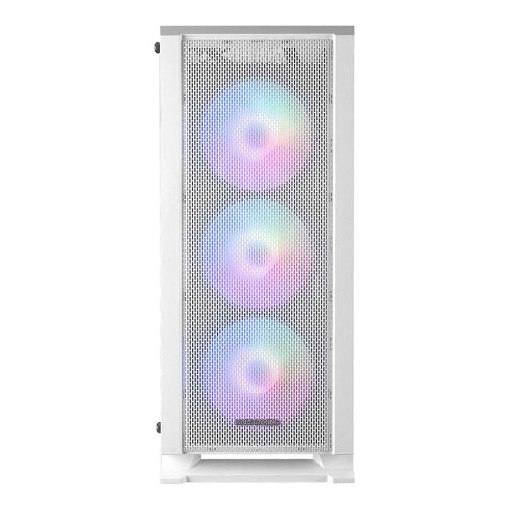 Mars Gaming MC-C Weiß, ATX PC Gehäuse, Metall-Mesh Frontplatte, Gehärtetes Glas, 3 Frontlüfter FRGB 120mm Bild 5