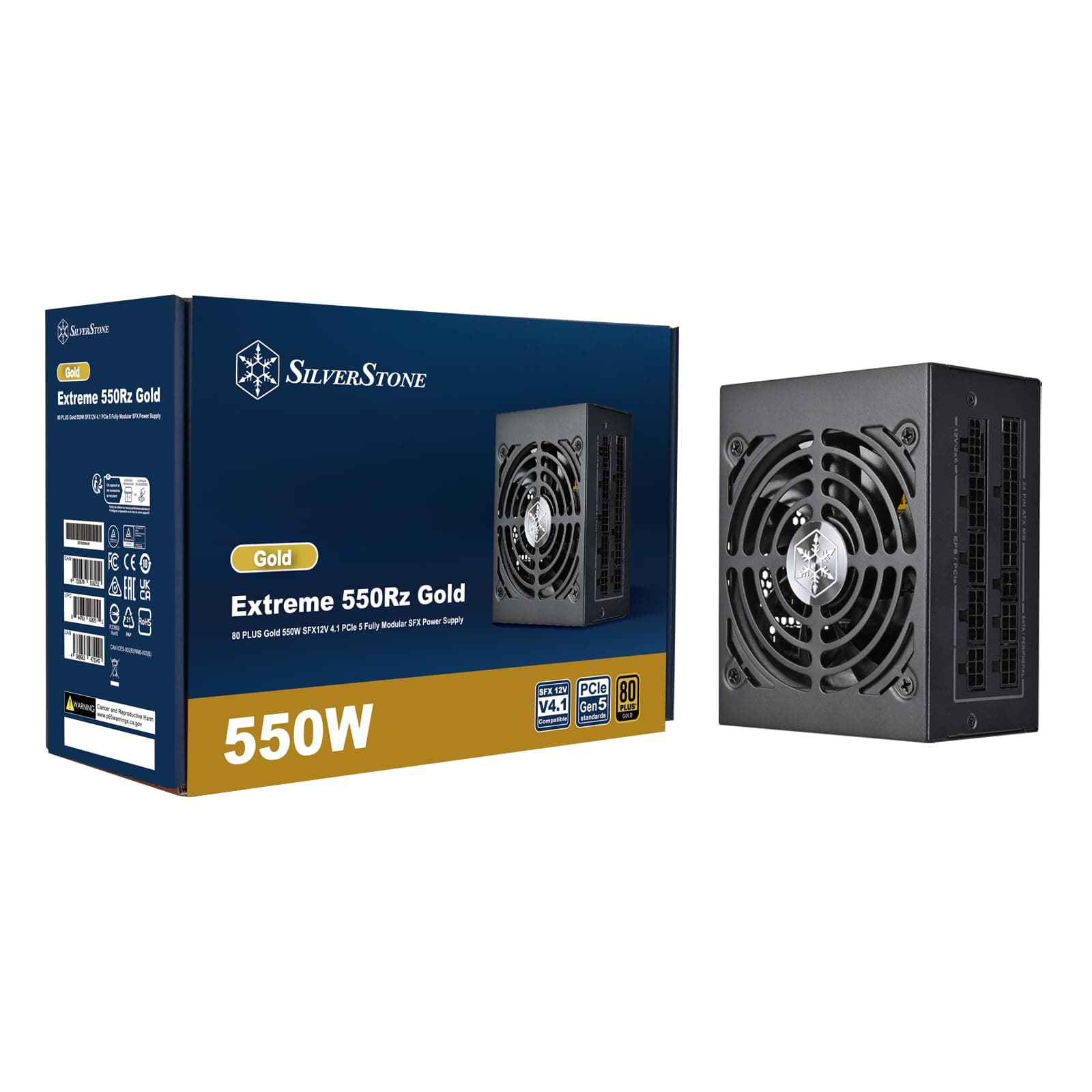 Silverstone Technology SST-EX550R-GM, 80 Plus Gold 550W SFX12V 4,1 PCIe 5 Vollmodulares SFX-Netzteil Bild 7