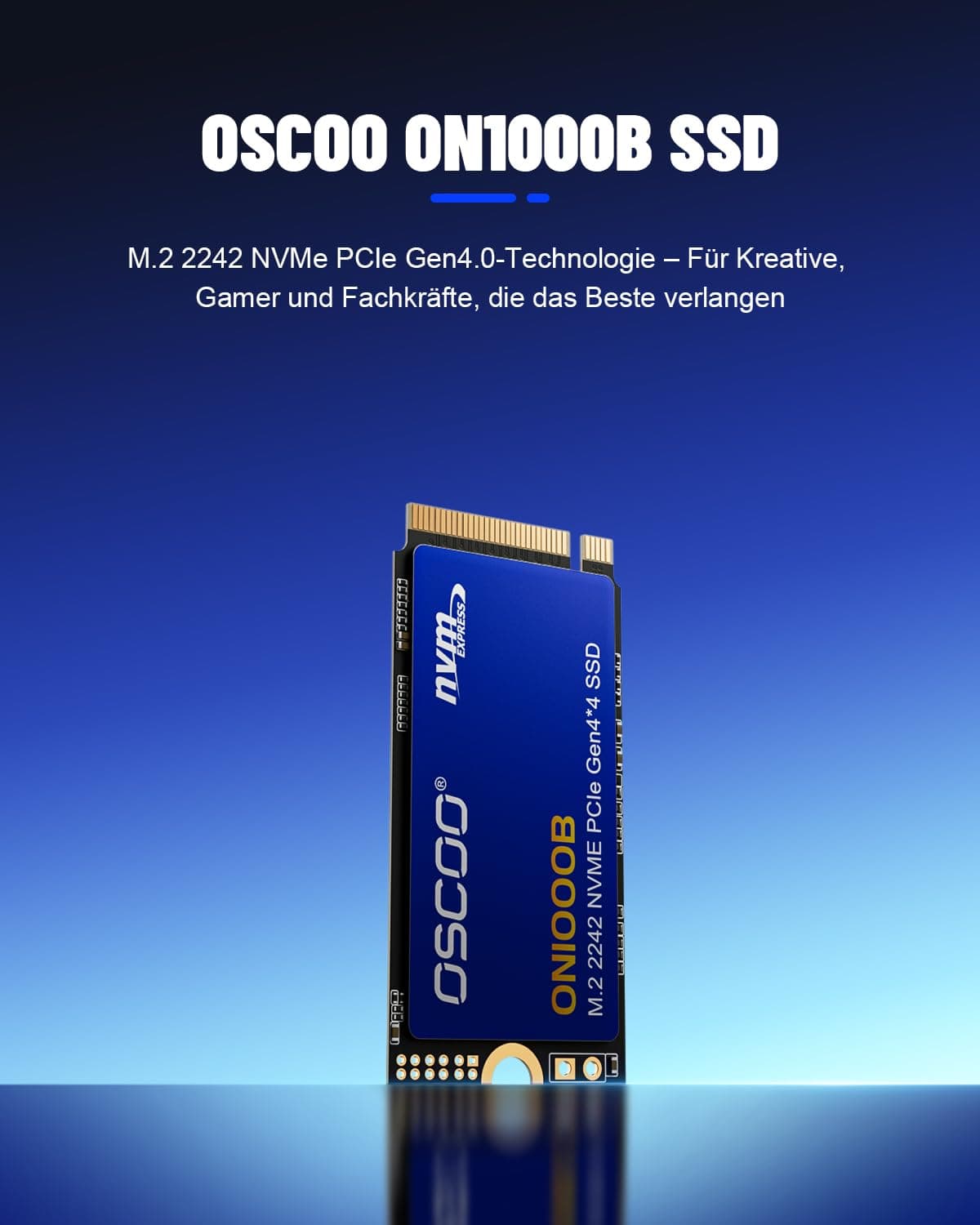 512GB NVMe SSD – M.2 2242 PCIe Gen4x4 Interne Solid-State-Drive, Bis zu 4800 MB/s Lesen & 2800 MB/s Schreiben, 3D NAND, Kompaktes Hochgeschwindigkeitsspeicher für Mini-PCs Bild 3