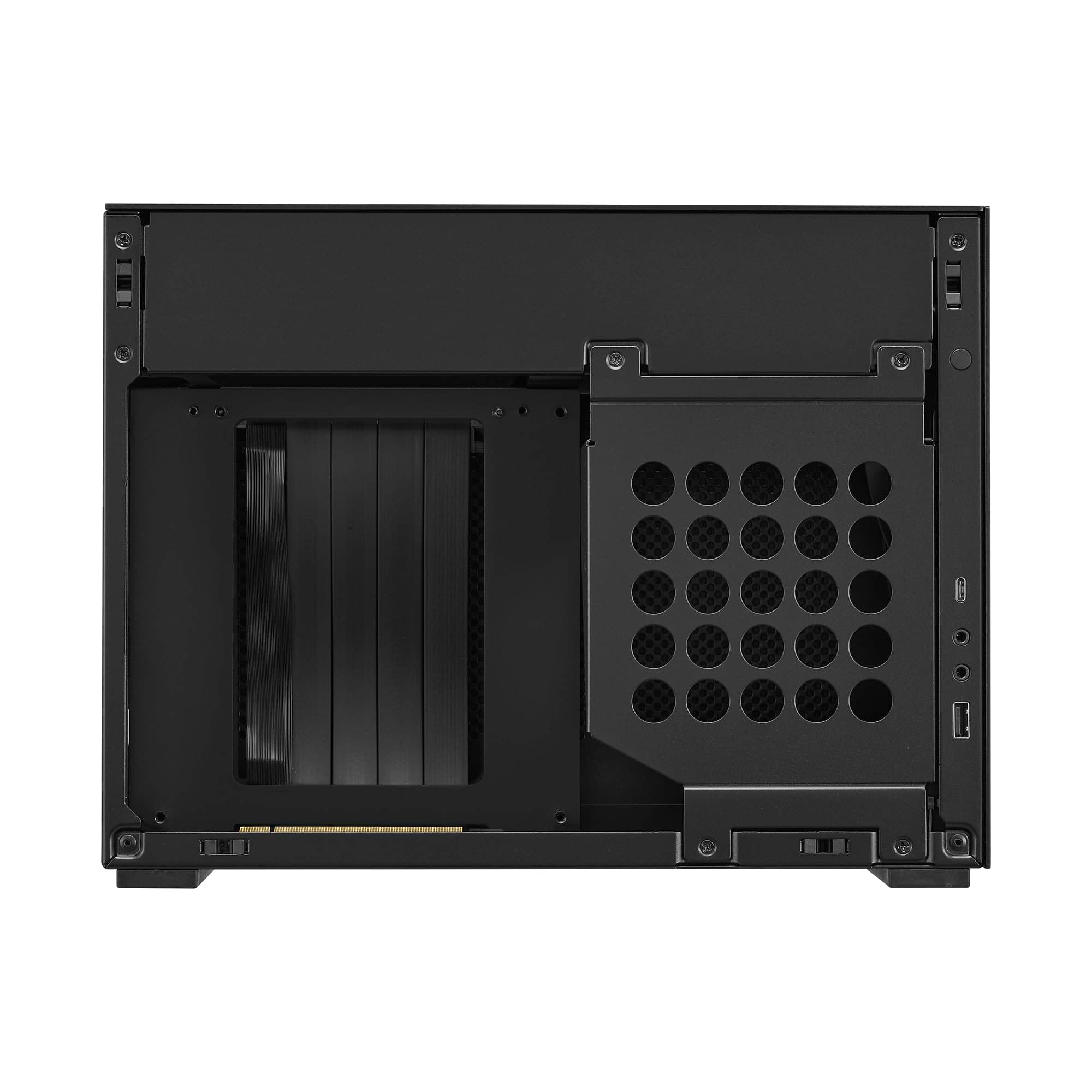 Lian Li DAN Cases A4-H2O Mini-ITX Gaming PC Gehäuse Schwarz | Kompaktes SFF Case aus Aluminium & Stahl mit PCIe 5.0 Riserkabel Bild 5