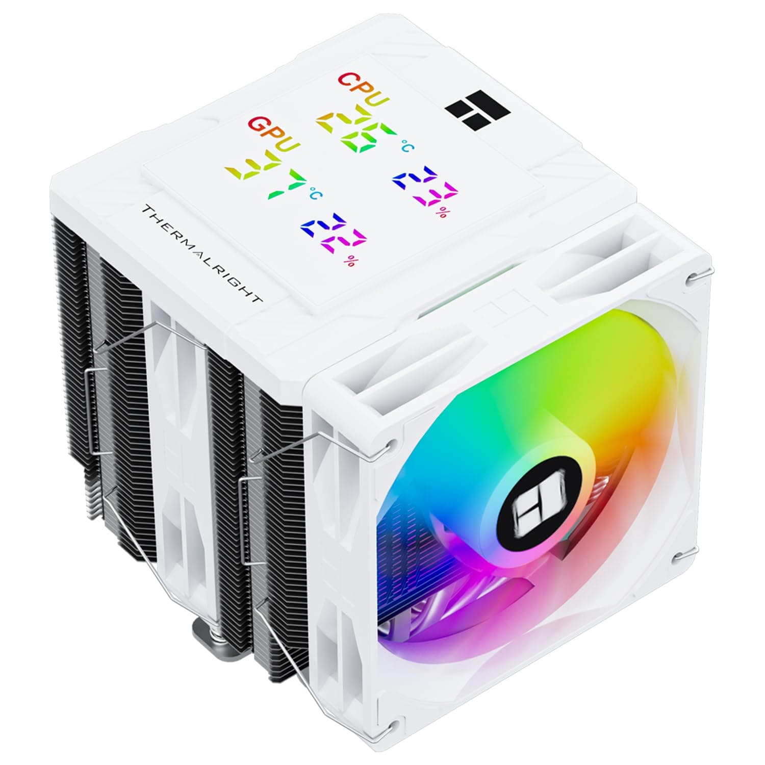 TR Peerless Assassin 120 Digital ARGB weißer Luftkühler, CPU-Kühler für AM4/AM5, Intel LGA1700/1851/1150/1151/1200 PA120 Digital ARGB WHITE