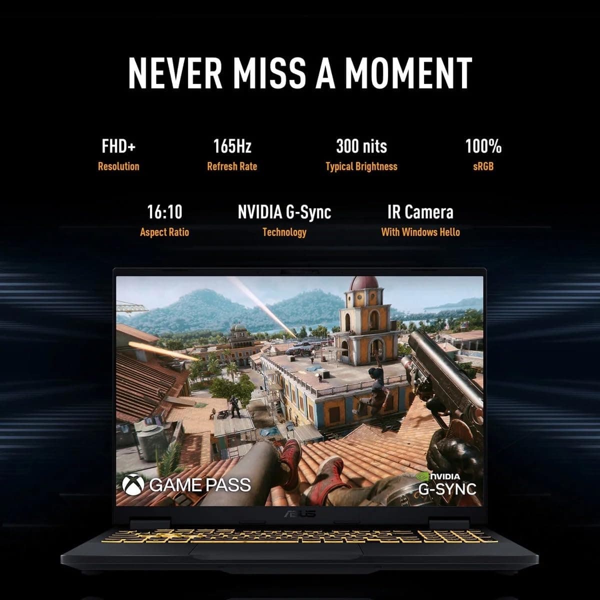 ASUS -TUF Gaming-Laptop RTX 4070 - i7-13620H - 15.6 FHD IPS Display - 32GB RAM -2TB PCIe SSD - RGB Tastatur mit Hintergrundbeleuchtung - Windows 11 - G-SYNC - Gamer PC - Thunderbolt 4 - HDMI-Kabel 32GB RAM |2TB PCIe SSD Bild 2