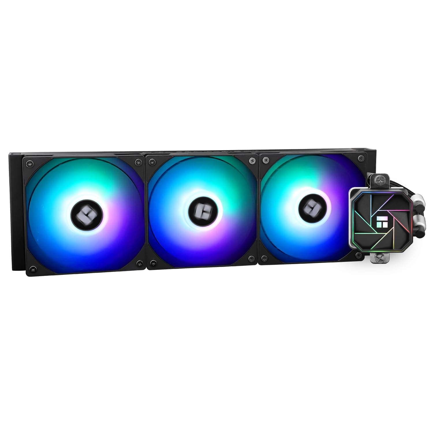 TR-Thermalright Aqua Elite 360 V3 CPU Wasserkühlung Komplett-360 Spezifikation AIO PC Kühler,3x120mm ARGB Kühlventilator,Einfache Installation,Kompatibel mit AM5/AM4, LGA1851/1700/115X/1200 360mm Schwarz