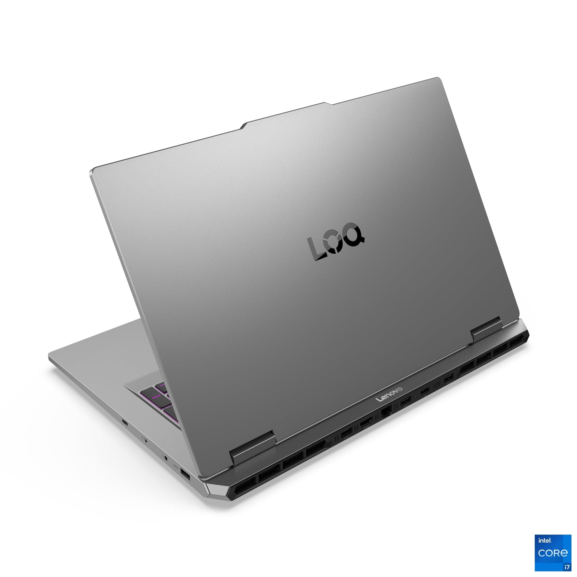 Lenovo LOQ Gaming AI Laptop | 17.3" Full HD 165Hz | NVIDIA GeForce RTX 5070 | Intel Core i7-14700HX | 16GB RAM | 512GB SSD | Ohne Windows | QWERTZ | 24-Zonen-RGB-Tastatur | Grau | 3 Monate Game Pass Bild 5