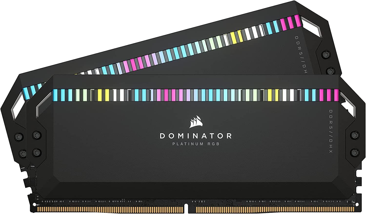 CORSAIR Dominator Platinum RGB DDR5 RAM 32GB (2x16GB) Bis zu 6400MHz CL32-40-40-84 1.40V Intel XMP 3.0 Desktop-Arbeitsspeicher – Schwarz (CMT32GX5M2B6400C32)