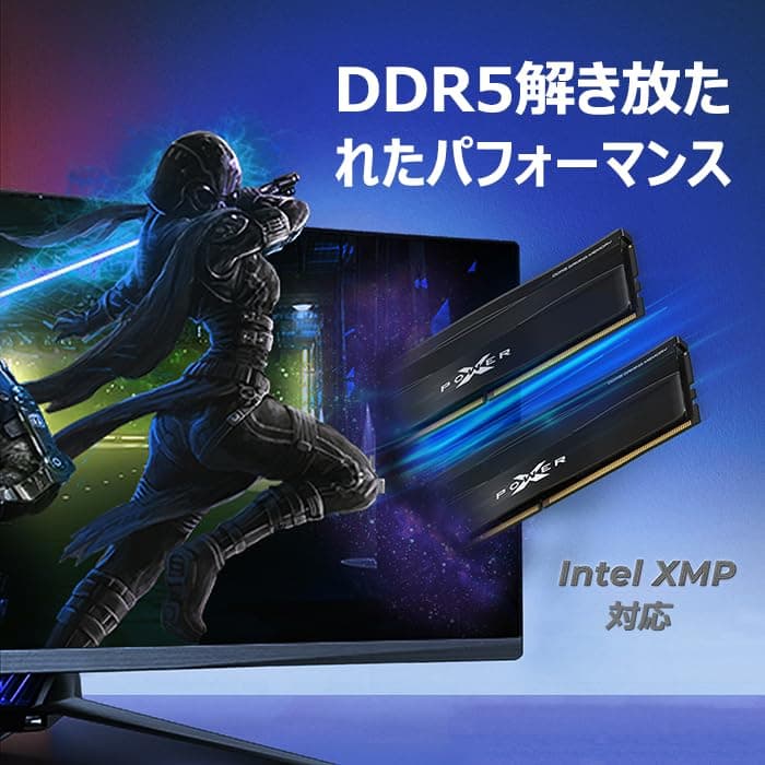 Silicon Power DDR5 32GB (2x16GB) 6000MT/s (PC5-48000) 288-pin CL30 1.35V UDIMM Desktop Memory Module RAM SP032GXLWU60AFDE Black Bild 5