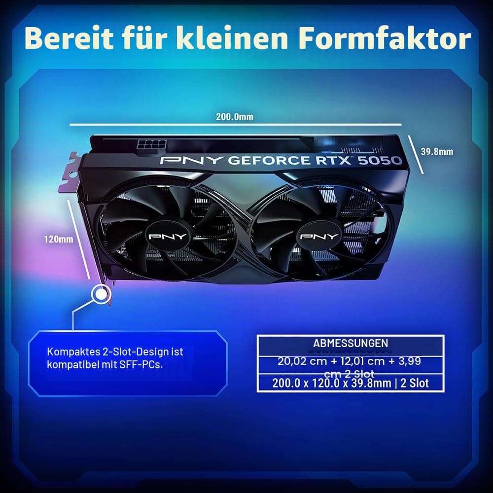 PNY GeForce RTX™ 5050 Dual Fan Bild 5