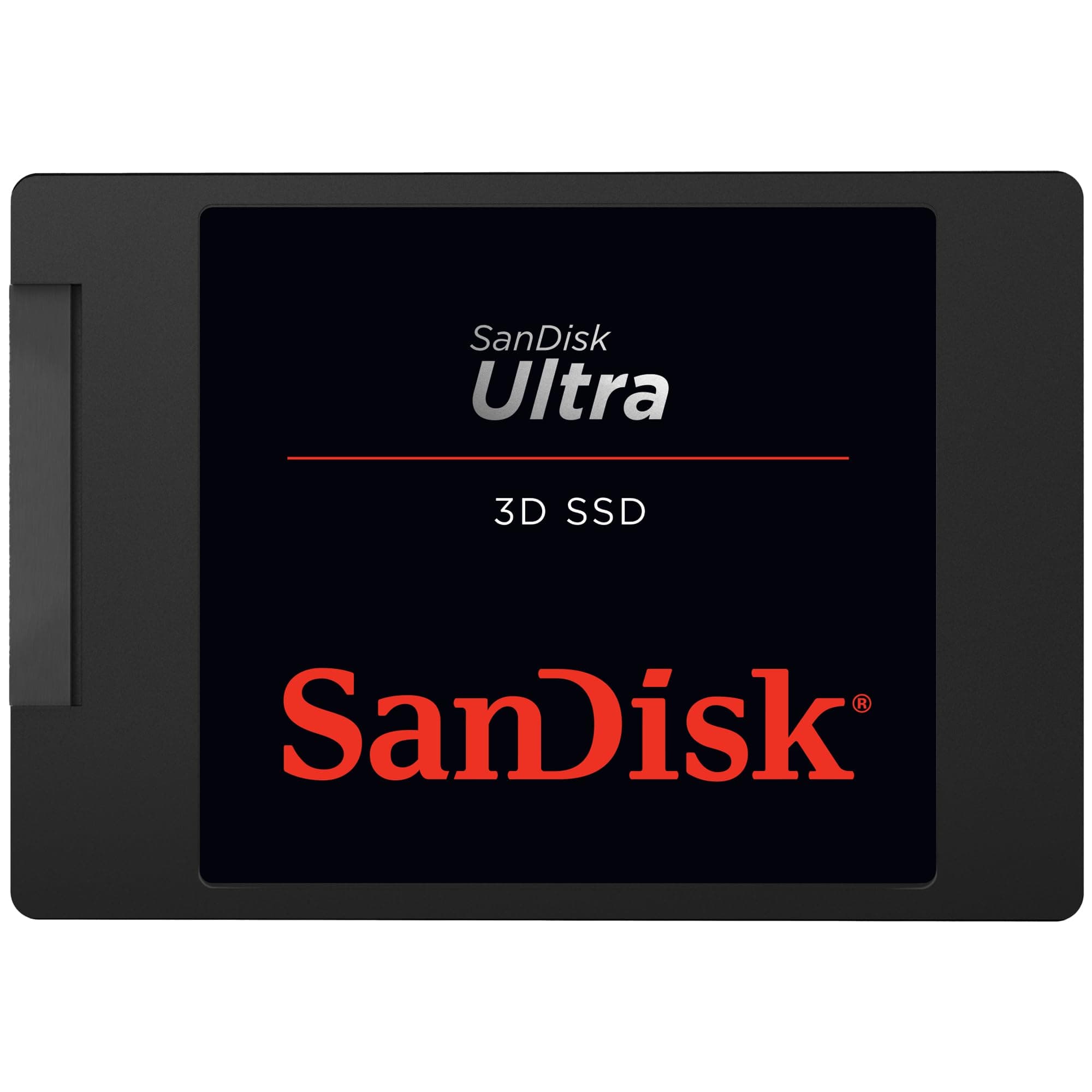 SanDisk Ultra 3D SSD 2 TB SSD interne SSD Festplatte (SSD intern 2,5 Zoll, stoßbeständig, 3D NAND-Technologie, n-Cache 2.0-Technologie, 560 MB/s Übertragungsraten) Schwarz Ultra 3D SSD - New 2 TB SATA SSD