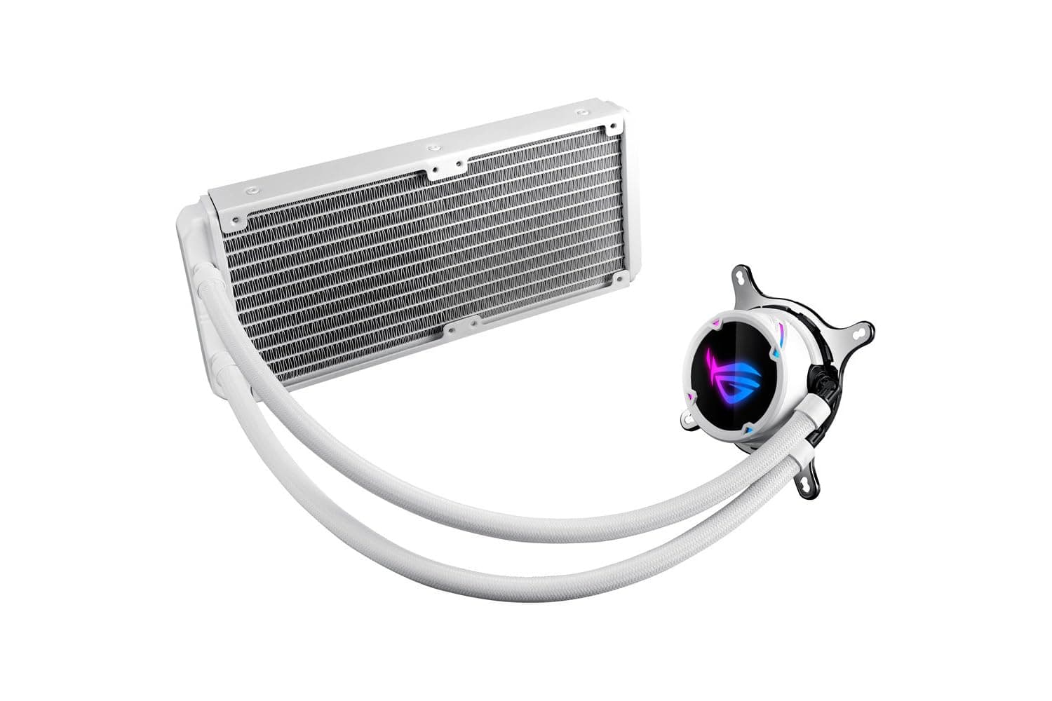 ASUS ROG Strix LC 240 RGB adressierbare RGB-Radiatorlüfter (3x 120 mm Lüfter, AIO Wasserkühlung, Aura Sync RGB, mit RGB Lüfter), weiß, 2 Lüfter Bild 8