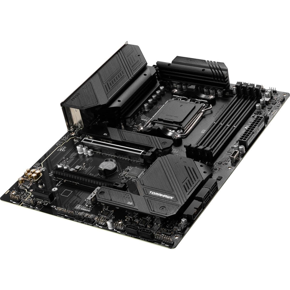 MSI MAG B650 Tomahawk WiFi Gaming Motherboard (AMD AM5, ATX, DDR5, PCIe 4.0, M.2, SATA 6Gb/s, USB 3.2 Gen 2, HDMI/DP, Wi-Fi 6E, AMD Ryzen 7000 Series Desktop Prozessoren) ATX MAG B650 TOMAHAWK WIFI Bild 3