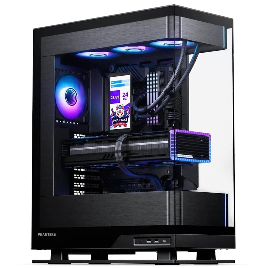 Phanteks Glacier One 360M25-LCD AIO Liquid CPU-Kühler, 6 Zoll IPS HD LCD Display, 120mm M25 Gen2 D-RGB Lüfter, Hochleistungs-Kupfer-Kaltplatte, kompatibel mit Intel u Bild 7