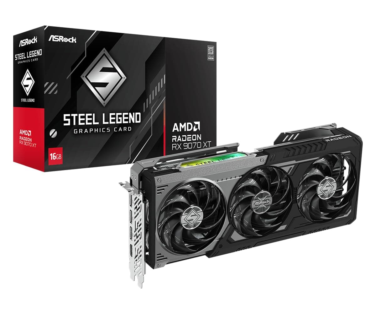 ASRock RX 9070 XT Steel Legend Dark 16GB Bild 2
