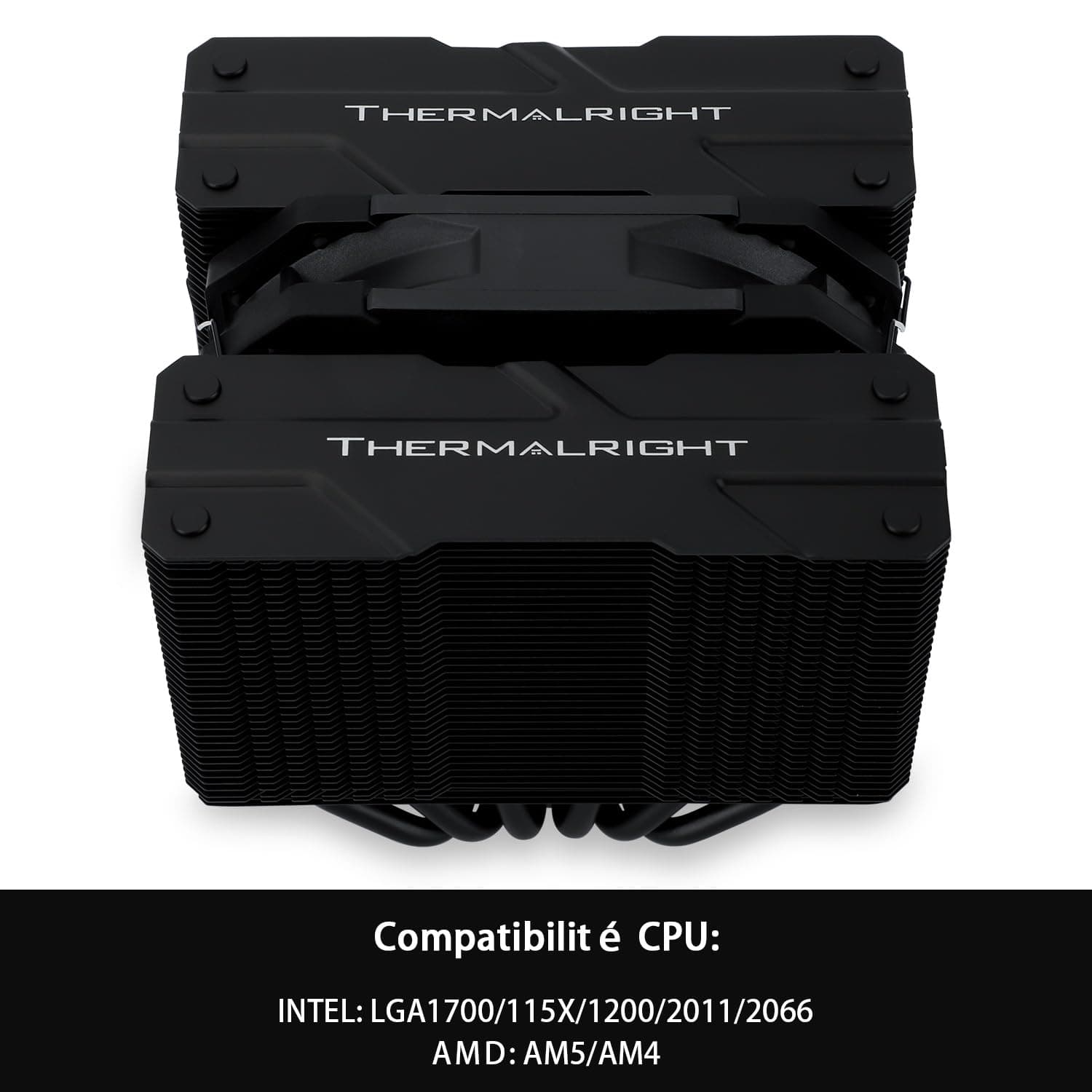 Thermalright Peerless Assassin 120 MINI Black CPU-Luftkühler, 6 Heatpipes, 120mm TL-D12B PWM-Lüfter,135mm hoch, Doppelturmkühler, für AM4/AM5/Intel LGA 1851/1700/1150/1151/1200/2011 Bild 5