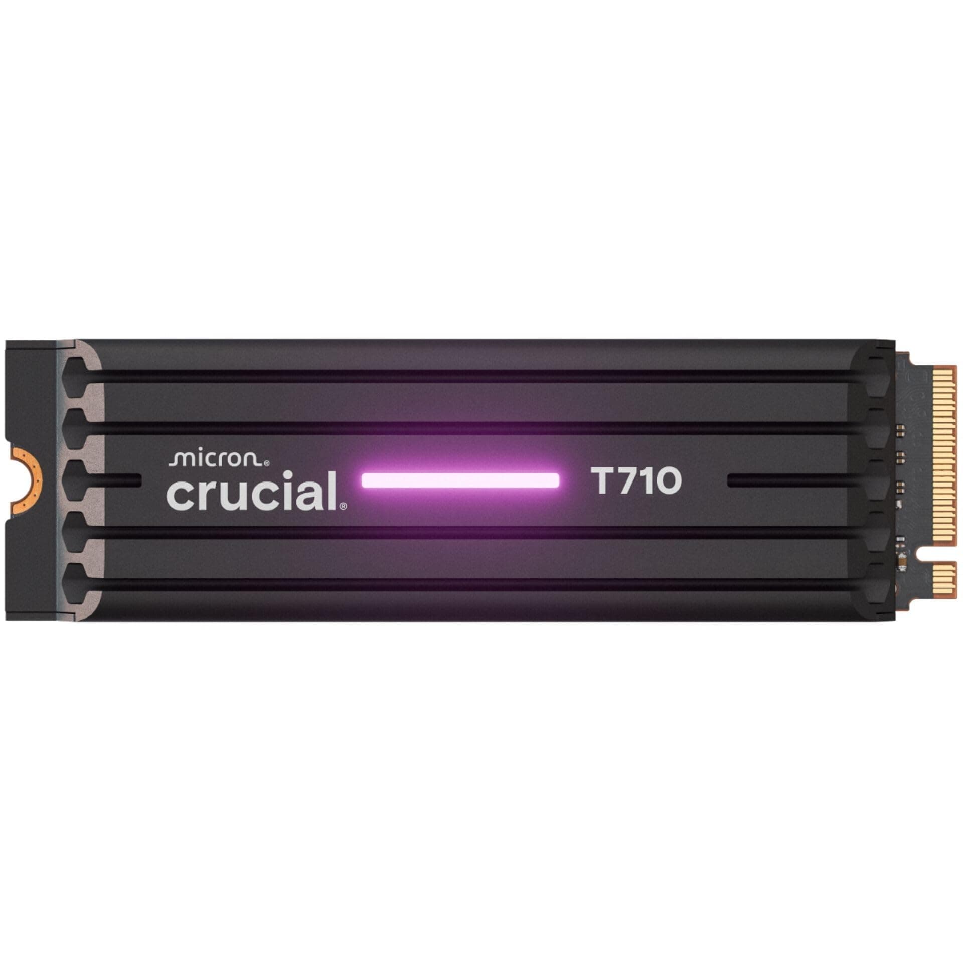 Crucial T710 with heatsink 4TB PCIe Gen5 NVMe M.2 2280 SSD Bild 2
