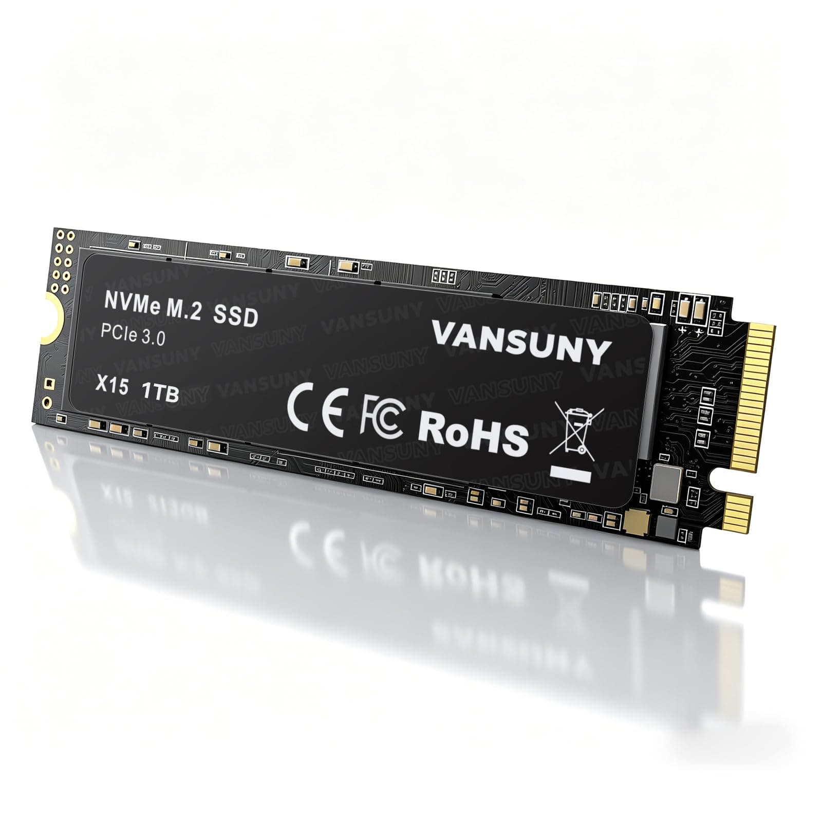 Vansuny SSD 1TB M.2 SSD NVMe Intern SSD 1tb M.2 2280 Gen3x4 PCIe TLC Lesegeschwindigkeit 3400 M/S zum Aufrüsten von Gaming PC 1To m.2