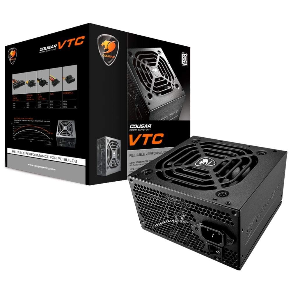 Cougar VTC 500 W 80 Plus weißes festes Kabel ATX PSU Serie Bild 2