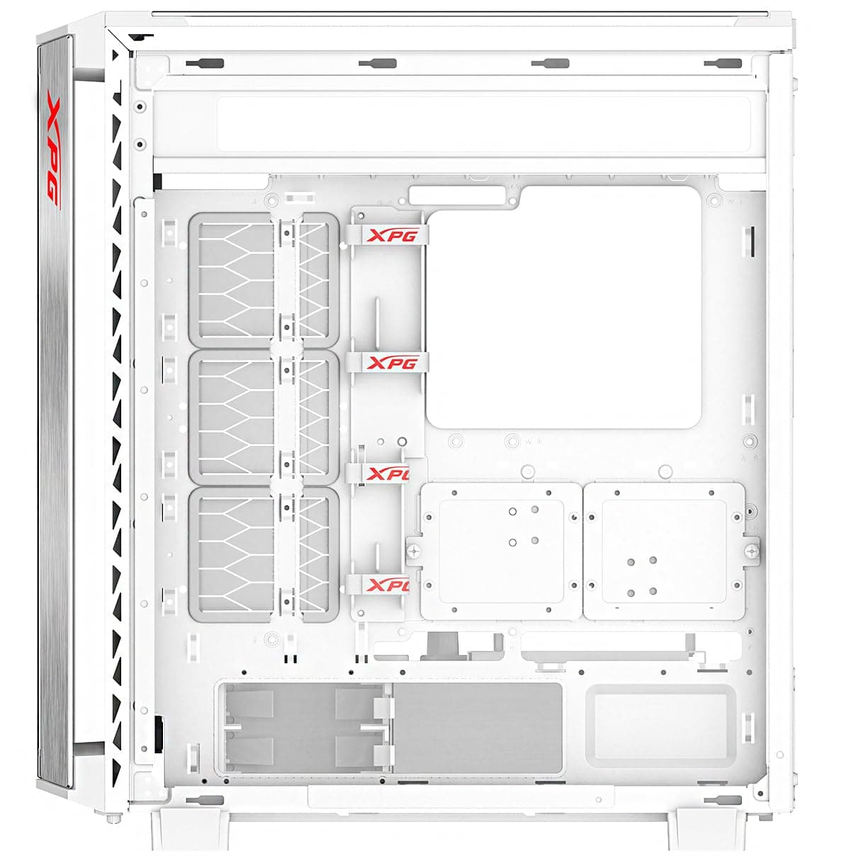 XPG BATTLECRUISER II ST E-ATX 4 Fan ARGB gehärtetes Glas, weiß, BATTLECRUISERIIST-WHCWW Bild 6