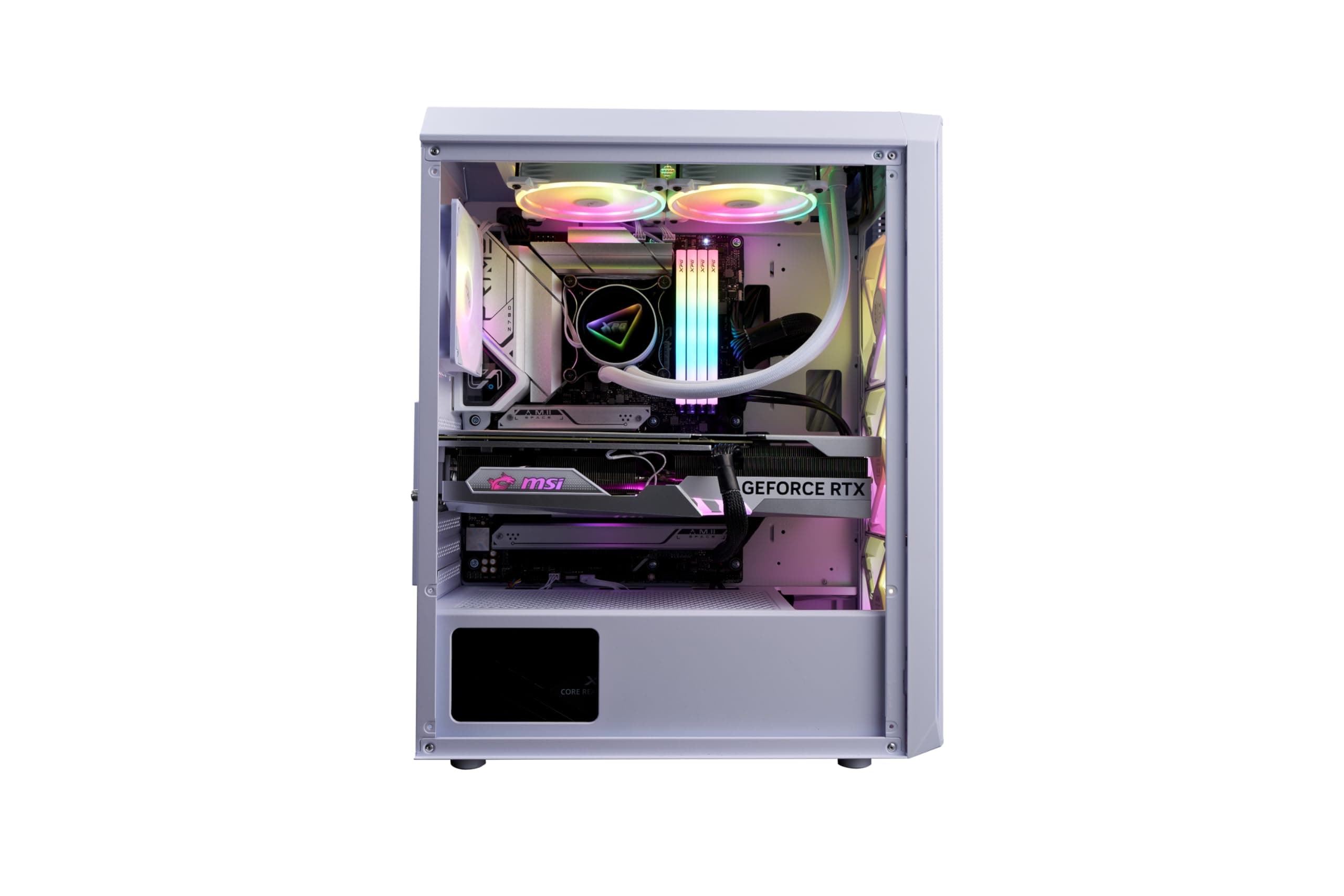 Valor AIR Plus Mid-Tower PC Chassis, Included 4ARGB Fans, White - VALORAIRPLUSMTA-WHCWW Bild 8