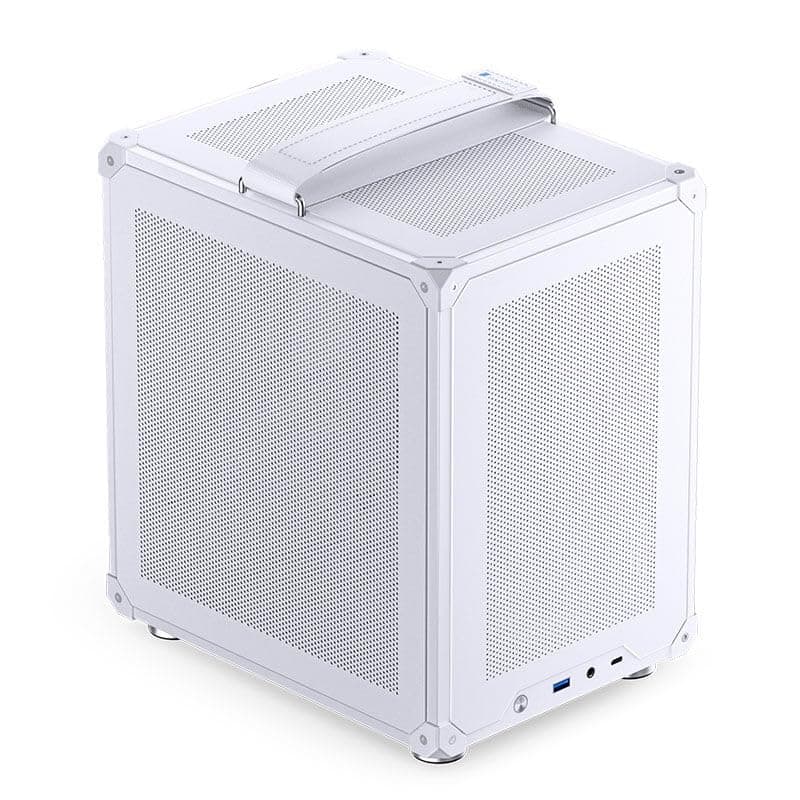 Jonsbo C6-ITX PC-Gehäuse Mini-Tower Weiß – kompakt, Mini-ITX, GPUs bis 255 mm, CPU-Kühler bis 75 mm, bis zu 3 Lüfter, USB-C Front I/O