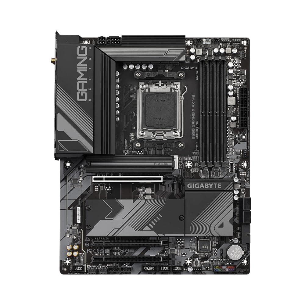 GIGABYTE B650 Gaming X AX V2 Mainboard - AMD Ryzen 9000er-Serie, 8+2+2 Phasen VRM, bis zu 8000 MHz DDR5 (OC), 1xPCIe 5.0 + 2xPCIe 4.0 M.2, 2,5 GbE LAN, WiFi 6E, USB 3.2 Gen 2 Bild 3