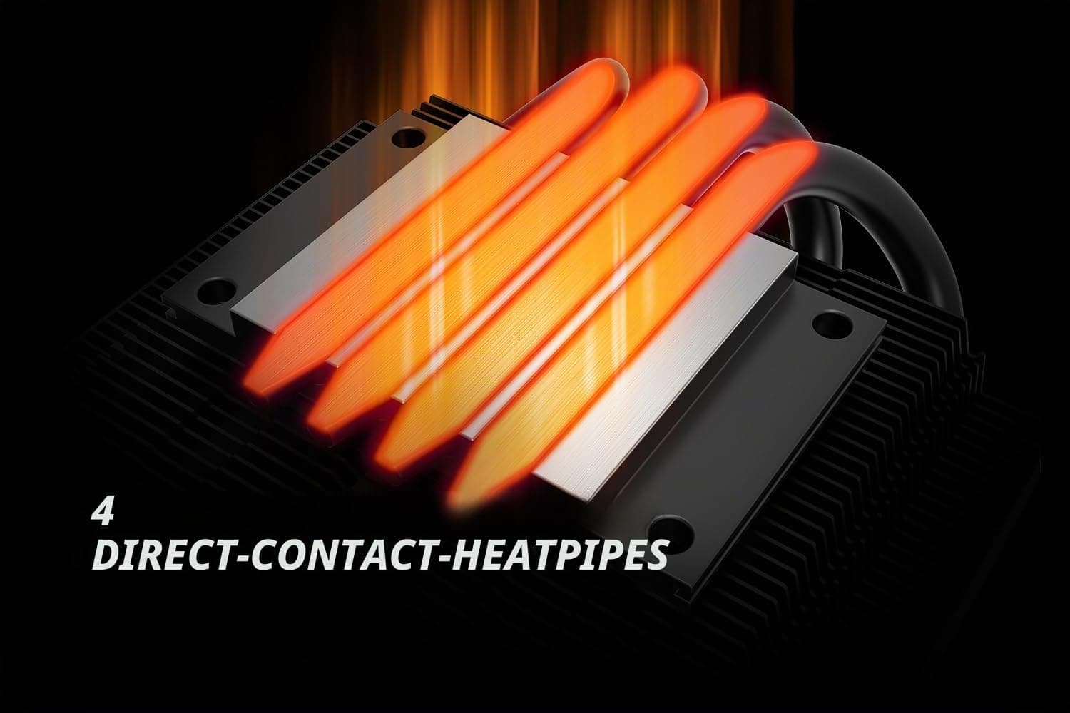 ID-COOLING IS-40X V3 CPU-Kühler mit niedrigem Profil, 45 mm Höhe, 4 Heatpipes, 92 mm Lüfter, unterstützt Intel LGA1700/1200/115X, AMD AM5/AM4 Bild 3