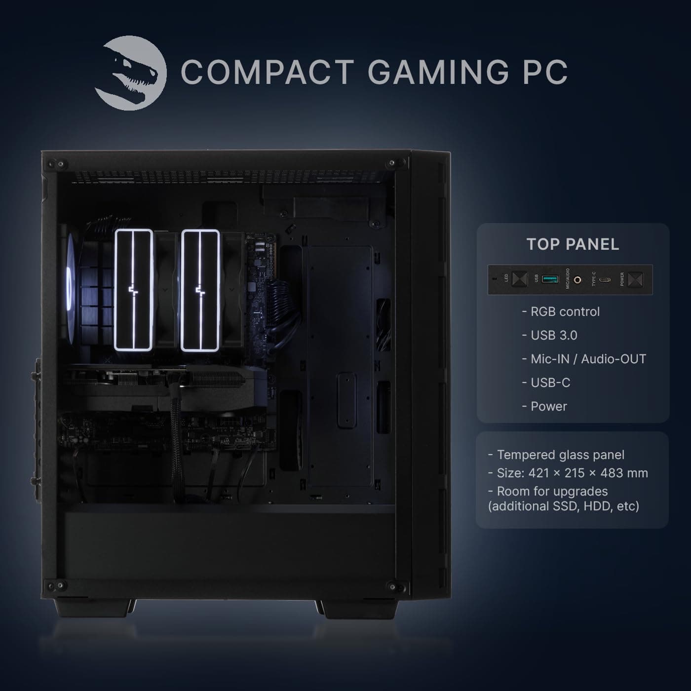 Sedatech Gaming PC • RTX 5060 Ti | AMD Ryzen 9 7900X | 32GB DDR5 | 2TB SSD M.2 | WLAN 6E | BT 5.3 | Win 11 07) Ryzen 9 7900X - RTX5060Ti (16G) Bild 5
