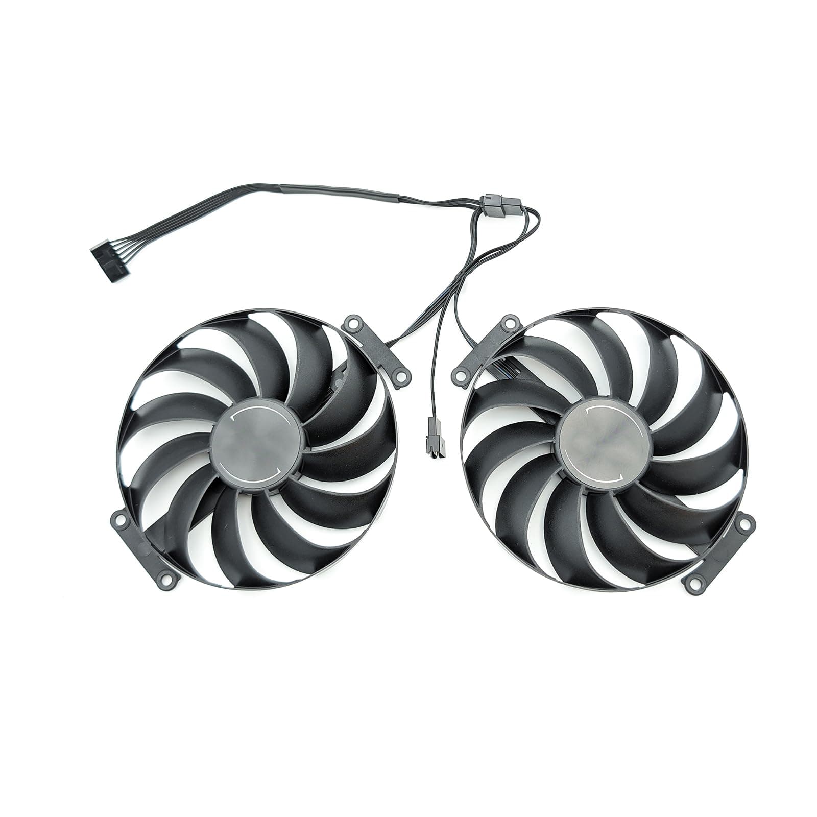 Lüfter für ASUS Dual RTX 3060 Ti/RTX 3070 – T129215SU CF1010U12S, 95mm, 7-Pin – NUR 11 Lüfterblätter – 2er Set