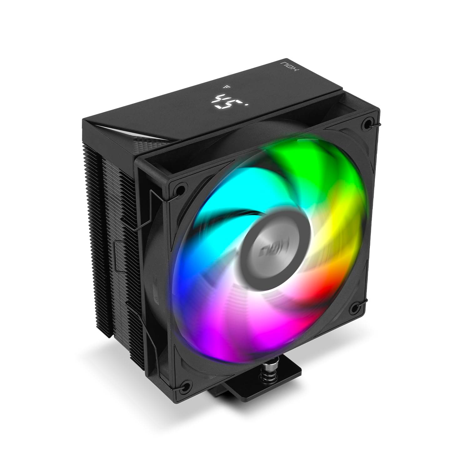 NOX XTREME PRODUCTS HUMMER H-500 CPU-Kühler mit digitaler Temperaturanzeige, kompatibel mit Intel&AMD, 120mm PWM-Lüfter, 4 Heatpipes Kupfer und Aluminium, Farbe schwarz H500 Bild 3
