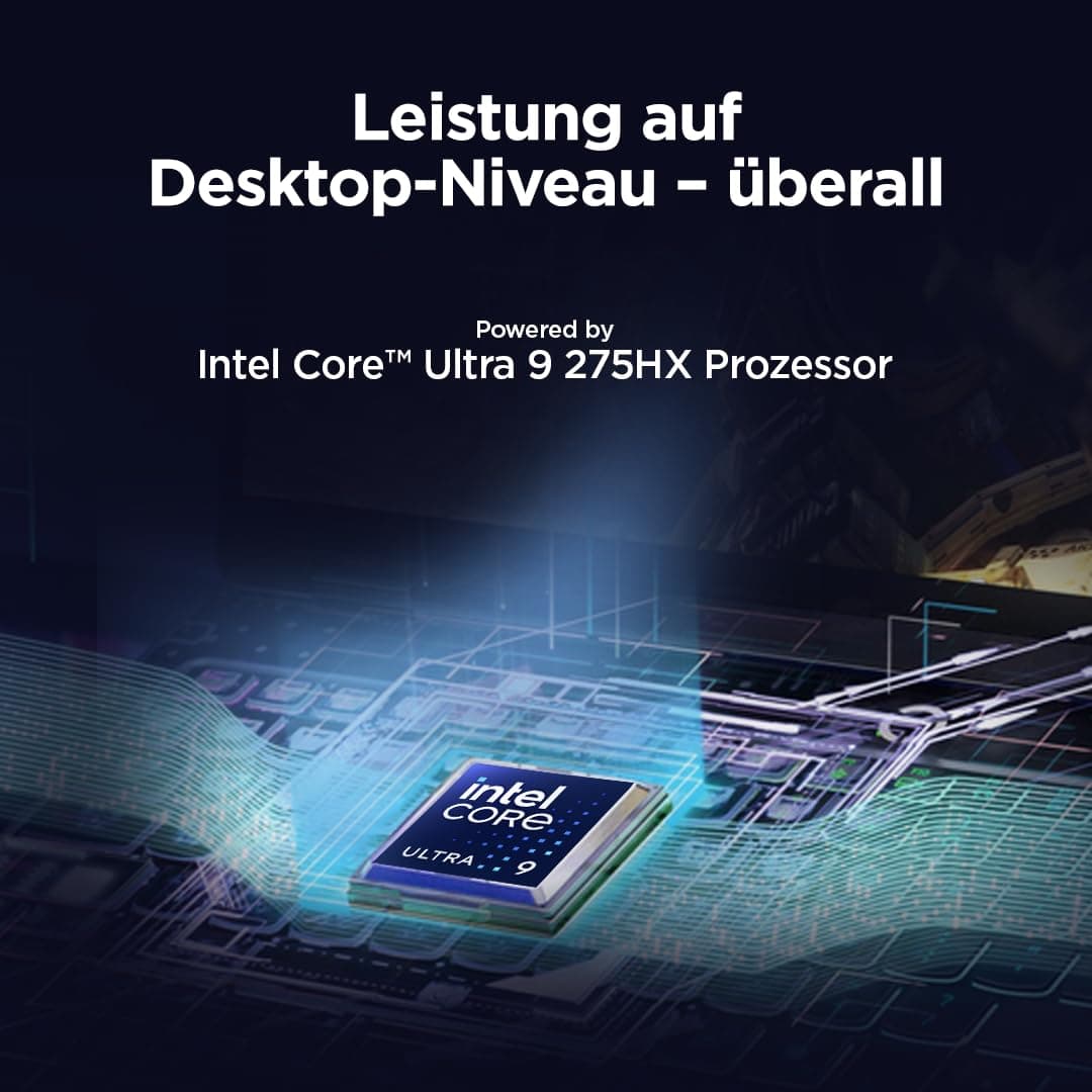 Lenovo Legion Pro 5 Gaming AI Laptop | 16" WQXGA OLED 240Hz | Intel Core Ultra 9 275HX | 32GB RAM | 1TB SSD | NVIDIA GeForce RTX 5070Ti | Windows 11 | QWERTZ | Schwarz | 3 Monate GamePass Bild 5