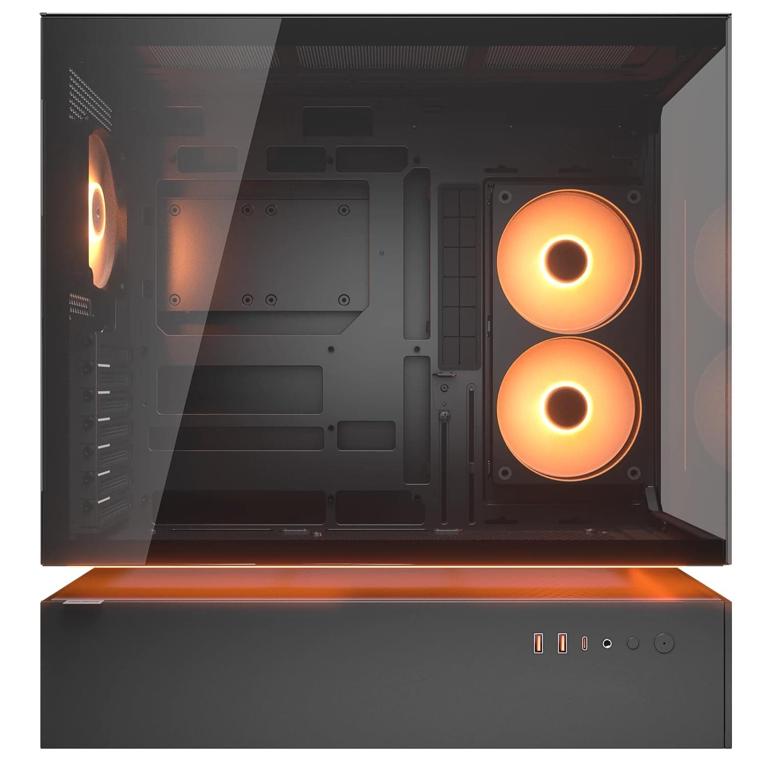 Cougar CFV235 ARGB Gaming-Gehäuse – MidTower ATX/CEB, 270° Airflow, 4× ARGB- PWM Lüfter, GPU bis 430 mm, USB-C (schwarz) Bild 5